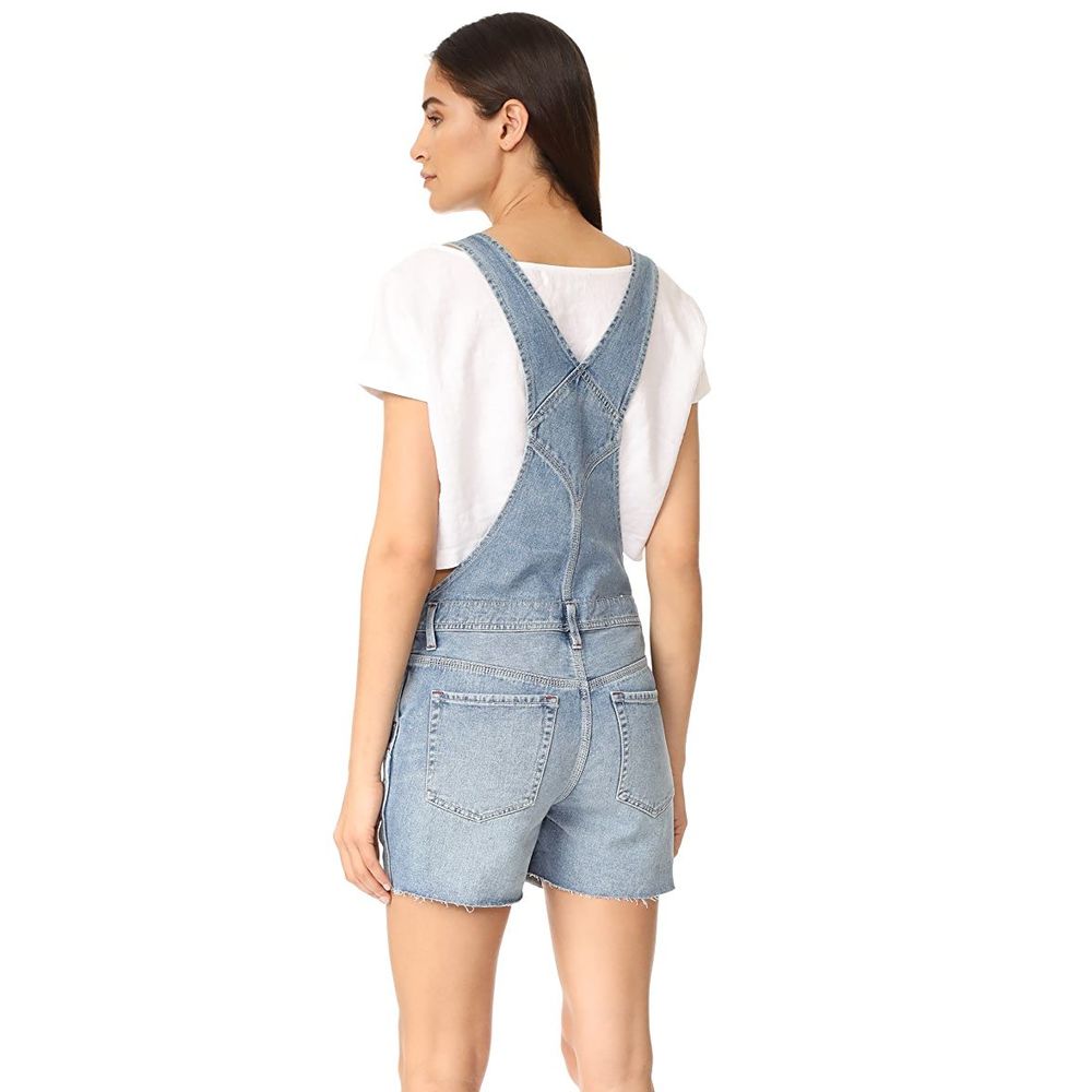Free People We The Free Relaxed Boyfriend Overalls - Picture 7 of 7